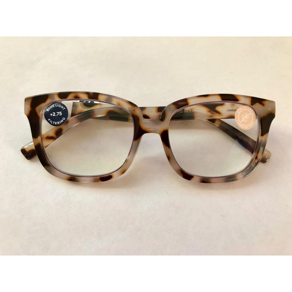 NEW Impromptu Chai Tortoise Peepers Blue light Filter Readers +2.75